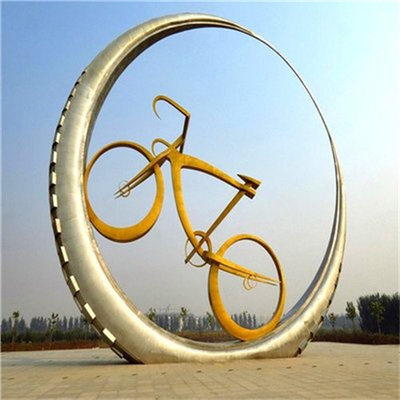 Estratto all'aperto su ordinazione Art Ring Sculpture della scultura di acciaio inossidabile del giardino