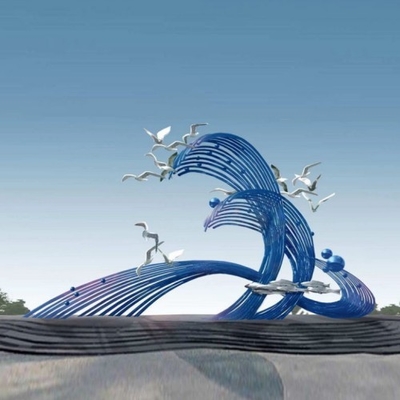 Art Modern Abstract Metal Sculptures famoso lucido per l'ornamento all'aperto