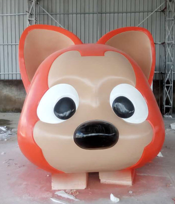 Decorazione del giardino della plaza di Ali Fibreglass Cartoon Character Sculpture
