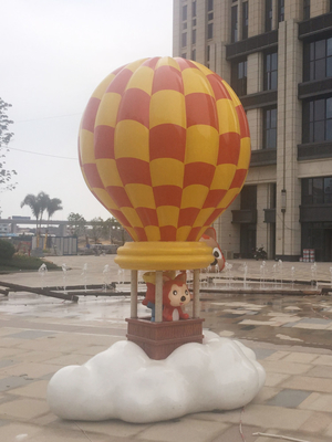Decorazione del giardino della plaza di Ali Fibreglass Cartoon Character Sculpture