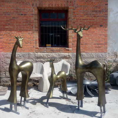 Fondere animale delle statue di Fawn Garden Life Size Bronze dell'estratto decorativo