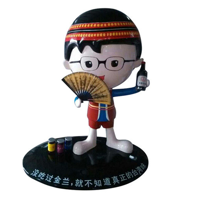 Bambola decorativa dell'interno Toy Figurine delle sculture su ordinazione della vetroresina di immagine di marca