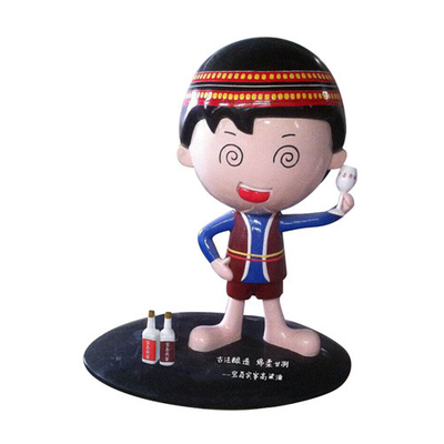 Bambola decorativa dell'interno Toy Figurine delle sculture su ordinazione della vetroresina di immagine di marca