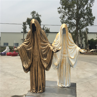 Statue all'aperto della vetroresina di Azrael Halloween di morte 80cm 120cm 150cm 180cm