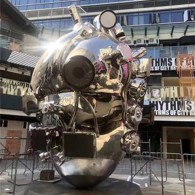 Elettronico d'acciaio interattivo di Art Heart Shaped Sculpture Stainless su misura