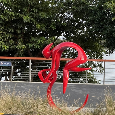 La bicicletta di giro che dipinge il giardino all'aperto scolpisce Art Metal Colorful