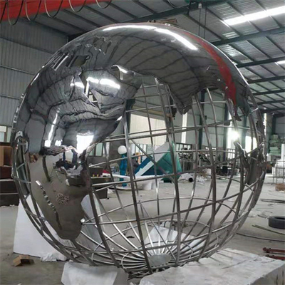 Scultura all'aperto ss 304 del pianeta Terra del metallo 316 per esposizione