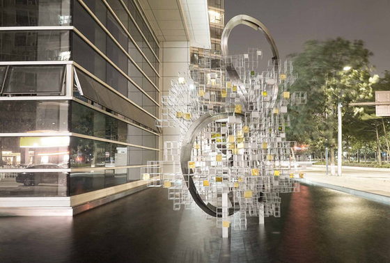 Art Abstract Decorative Metal Sculpture moderno all'aperto per costruzione