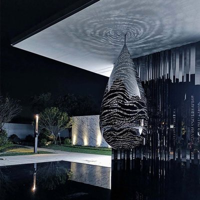 Dimensione moderna di Art Abstract Metal Sculptures Customized della goccia di acqua per la villa