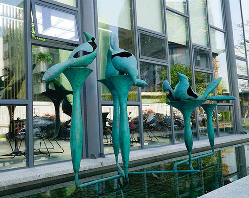 Le statue all'aperto bronzee dell'uccello del giardino di Art Copper Peace Dove Sculpture hanno personalizzato