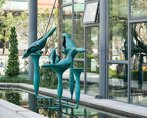 Le statue all'aperto bronzee dell'uccello del giardino di Art Copper Peace Dove Sculpture hanno personalizzato