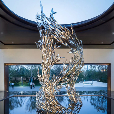 Art Abstract Metal Sculptures Polished contemporaneo gli ss 316L ha personalizzato