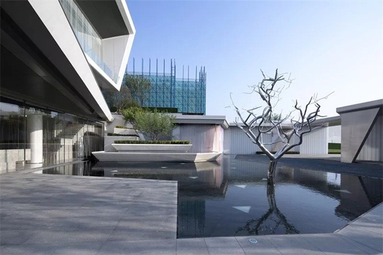 Acciaio inossidabile lucidato moderno di Art Metal Tree Sculpture Outdoor per il giardino