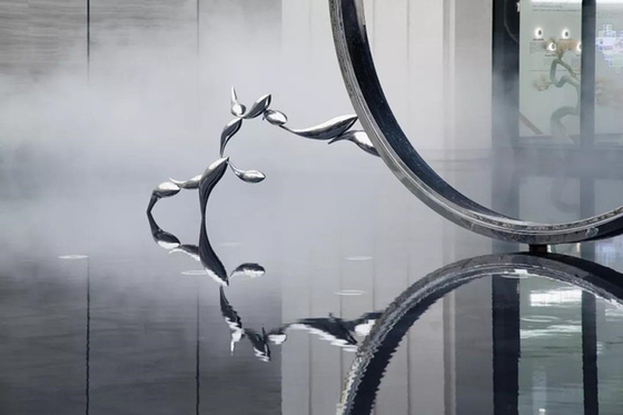 Il metallo moderno pubblico Art Sculptures Stainless Steel Decorative del pesce ha personalizzato