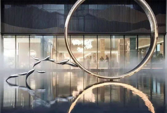Il metallo moderno pubblico Art Sculptures Stainless Steel Decorative del pesce ha personalizzato