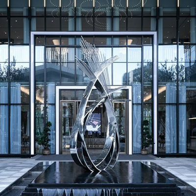 Metallo pubblico di Art Stainless Steel Sculptures Abstract all'aperto per gli ornamenti del giardino