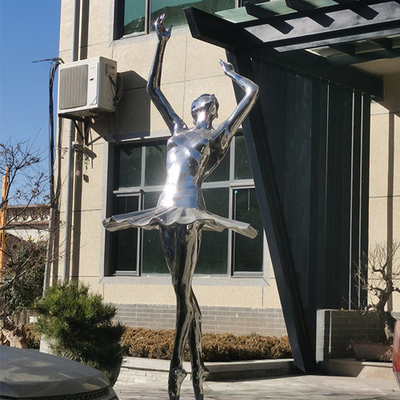 Giardino d'acciaio Art Sculpture all'aperto di Art Deco Dancer Figurines Stainless di balletto