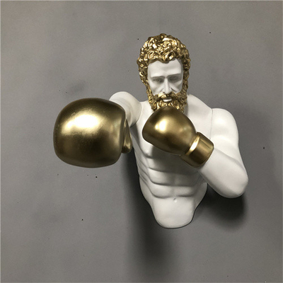 Scultura decorativa d'inscatolamento Art Hanging Fiberglass For Gym della parete del campione