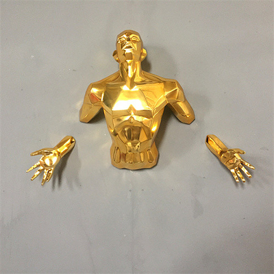 La parete d'attaccatura umana Art Sculpture del metallo 3D placca su misura