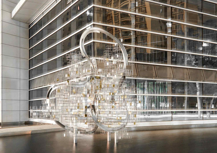 Art Abstract Decorative Metal Sculpture moderno all'aperto per costruzione