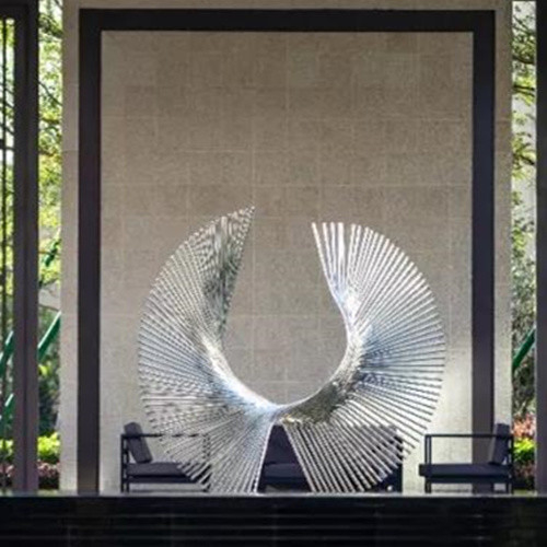 Acciaio inossidabile della scultura decorativa astratta all'aperto del metallo per l'iarda