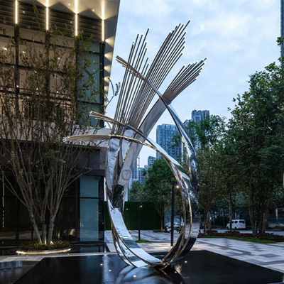 Metallo pubblico di Art Stainless Steel Sculptures Abstract all'aperto per gli ornamenti del giardino