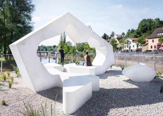 Statue all'aperto Art Modern Abstract For Yard della grande vetroresina di Seat