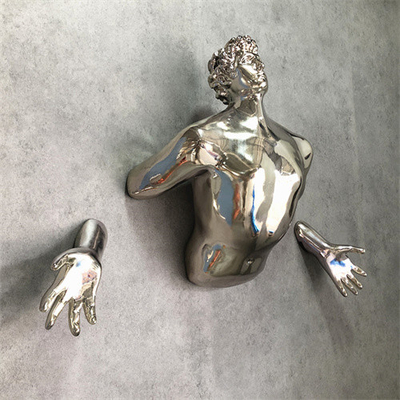 La parete d'attaccatura umana Art Sculpture del metallo 3D placca su misura